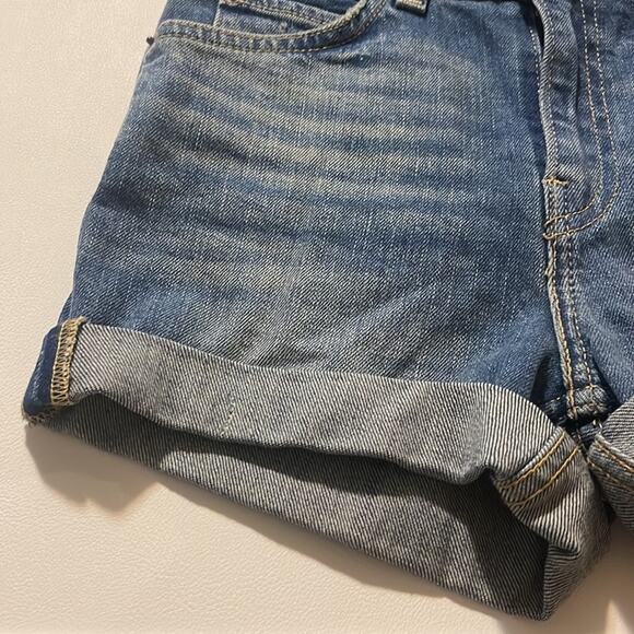 Levi's Orange Tab Blue Jean Rolled Hem Shorts Women's Size 24 - Picture 6 of 9